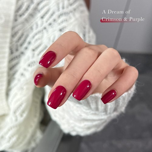GAOY Red Gel Nail Polish, 16ml Soak Off Gel Polish, UV Light Cure for Nail Art DIY Manicure at Home, 4159 Midnight Rose