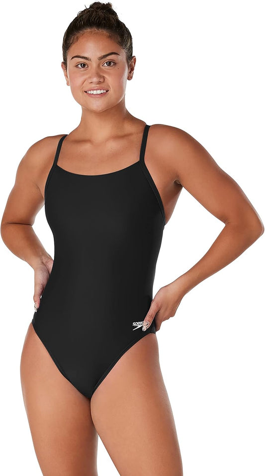 Speedo Women's One-Piece Swimsuit - Prolt Flyback Design in Team Colors for Enhanced Performance