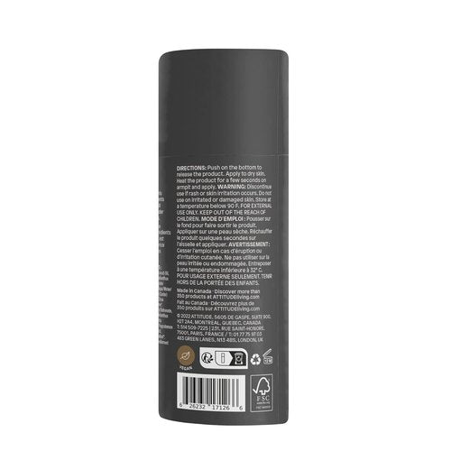 ATTITUDE Natural Deodorant - Aluminum-Free Odor Control with Nourishing Oils | Peppermint & Sweet Orange, 3 Oz