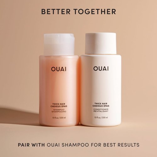 OUAI Thick Hair Conditioner Refill - Moisturizing Formula for Dry, Frizzy Hair - 32 Oz, Paraben & Sulfate Free