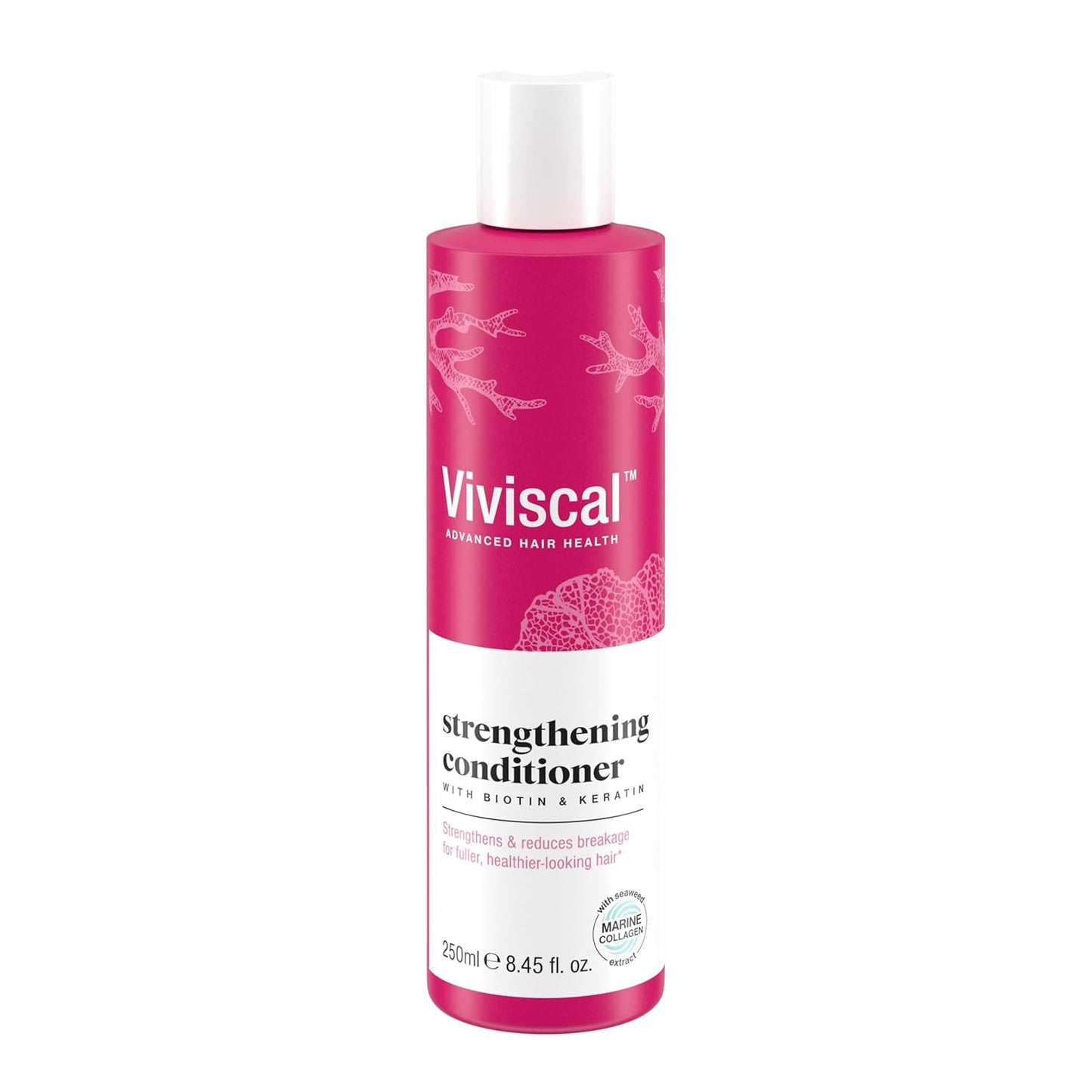 Viviscal Hair Strengthening Conditioner - Strengthens Hair & Reduces Breakage - With Biotin & Keratin - 250ml (8.45 Fl Oz)