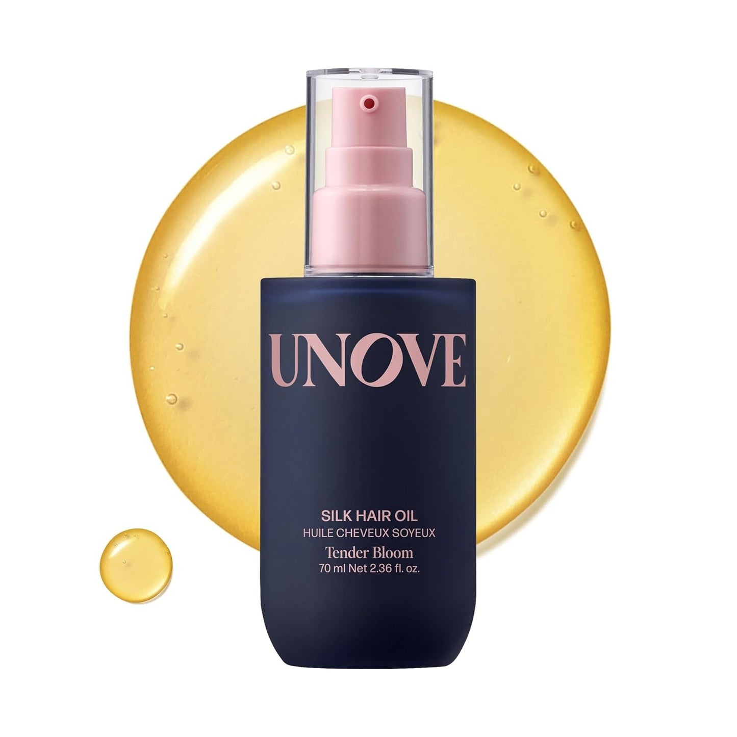 UNOVE Silk Oil Essence Hair Serum - Nourishing Lightweight Oil for Dry, Frizzy Hair | 70ml/2.4fl.oz | Heat Protection & Smoothing