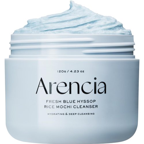 ARENCIA Hyssop Face Scrub - Brightening & Deep-Cleansing Exfoliator for All Skin Types (4.23oz)
