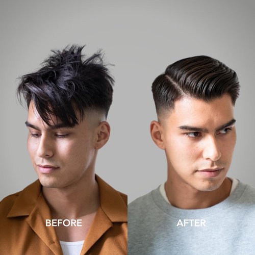 BLUMAAN Hydrating Pomade - High Hold, Low Shine - Water-Based, Easy to Wash - Perfect for Quiffs & Pompadours - 2.5 oz