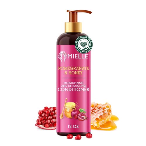 Mielle Organics Pomegranate & Honey Detangling Conditioner - Deep Moisturizing for Curly Hair (12 Fl Oz)