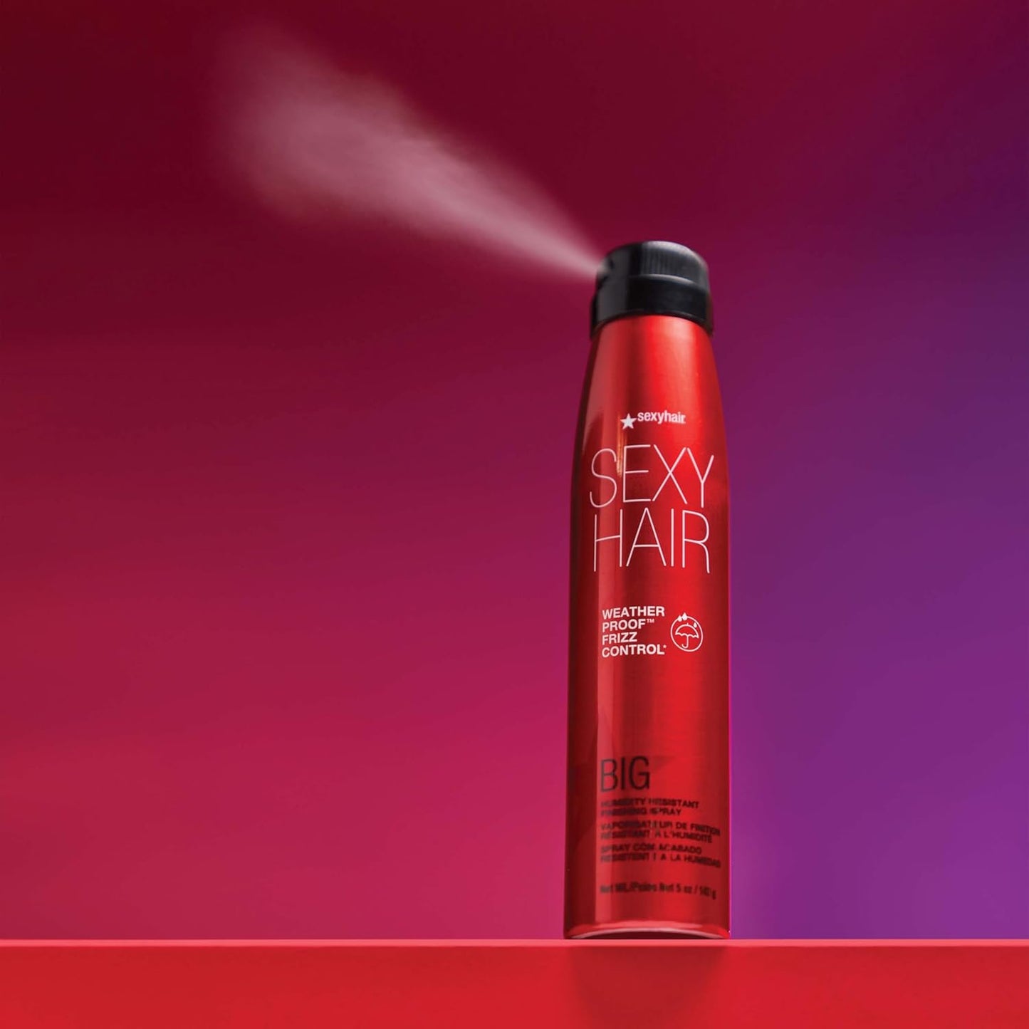 SexyHair Big Frizz Control Finishing Spray - Weatherproof, Lightweight, 72-Hour Humidity Resistance | Flexible Hold