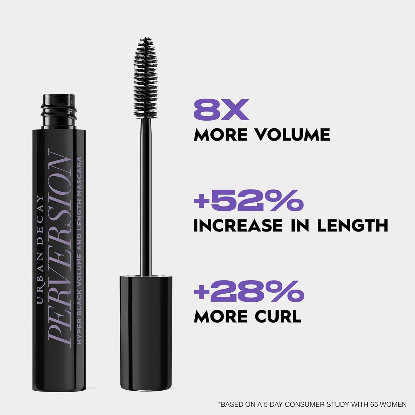 Urban Decay Perversion Volumizing Mascara - Black, Lengthening & Smudge-Resistant Formula, 16HR Wear