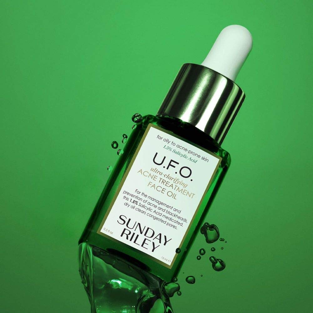 Sunday Riley U.F.O. Acne Treatment Face Oil - Ultra-Clarifying Salicylic Acid & Tea Tree Oil