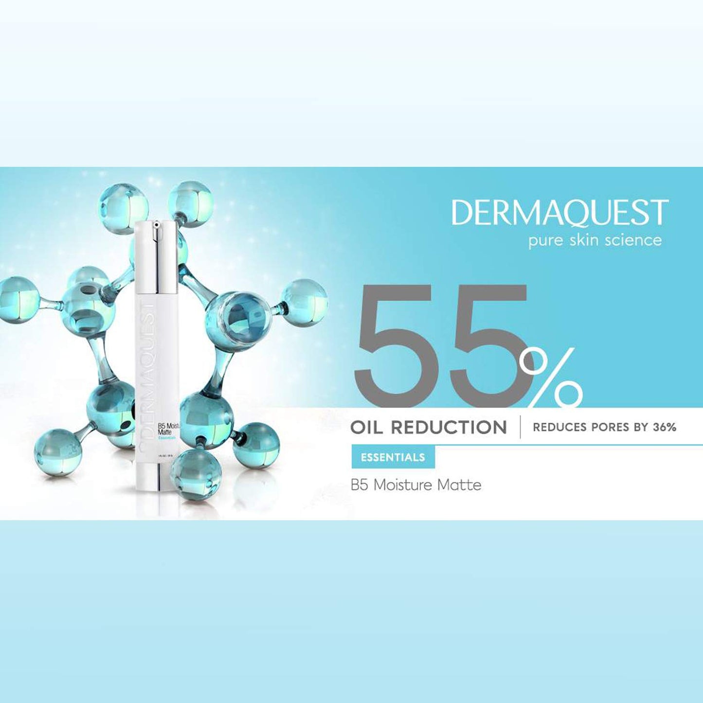 DermaQuest Essential B5 Moisture Matte - Oily & Acne Prone Skin Face Moisturizer - 5% Hyaluronic Acid (1oz)