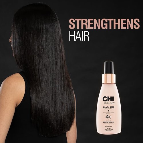 CHI Luxury Black Seed Oil Leave-In Conditioner - Moisturizing Hair Treatment, Thermal Protection, 4 Oz