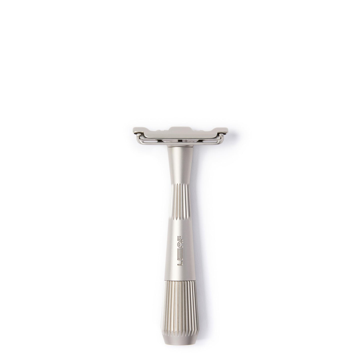 Leaf Shave | Twig Razor, Silver - All-Metal, Eco-Friendly Shaver for Men & Women; Includes 5 Stainless Steel Single-Edge Blades; Recommended for Face Shaving Lighter Hair and Sensitive Skin
