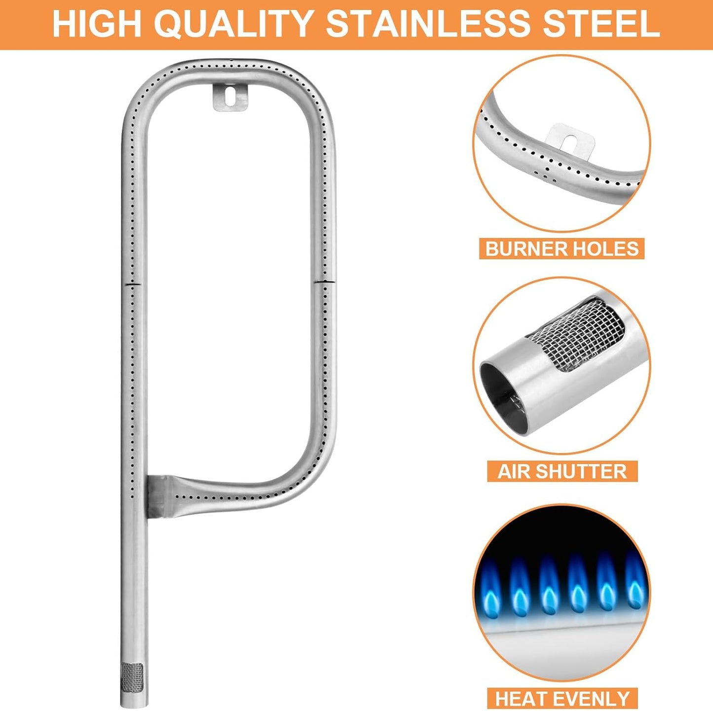 Weber Replacement Parts - Griddle & Burner Tube Set for Q1200, Q1000, Q100 | Compatible with Baby Q Models