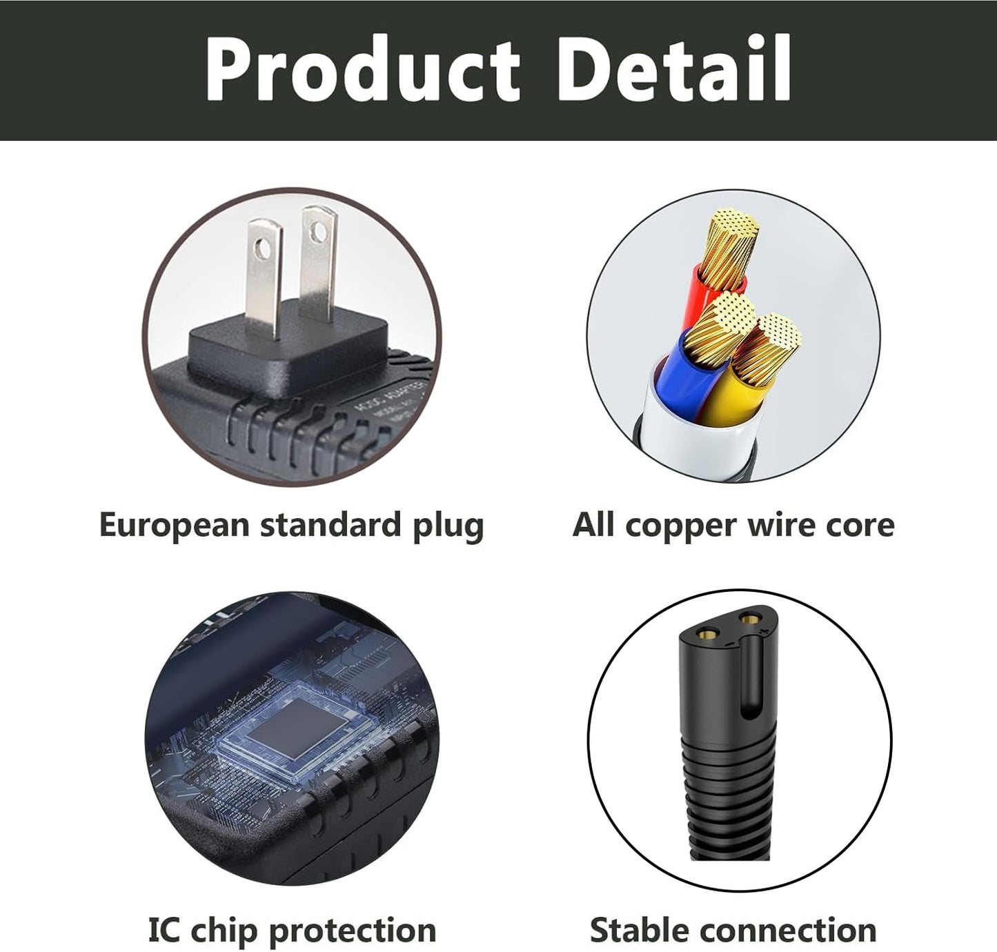BaBylissPRO Replacement Charger - 4.5V Power Adapter for FXFS2 FOILFX 02 Shaver | 4.92FT Charging Cord