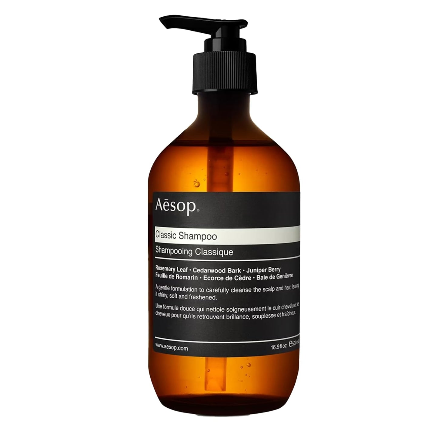 Aesop Classic Shampoo - Gentle Formula for Shiny, Soft Hair | Rosemary, Cedarwood & Juniper | 16.9 oz / 500mL