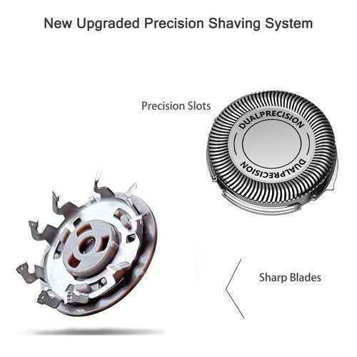 Philips Norelco SH30 Replacement Heads - Upgrade Electric Shaving Blades for Series 3000, 2000, 1000 | 6-Pack with Brushes