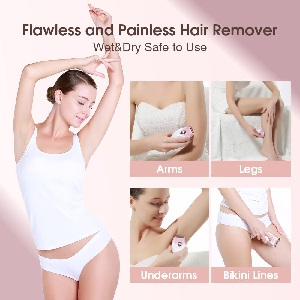 TOUCHBeauty Upgrade Electric Shaver for Women, Razor Cordless for Silky & Smooth Skin, Wet/Dry, Best for Travel (Pink)