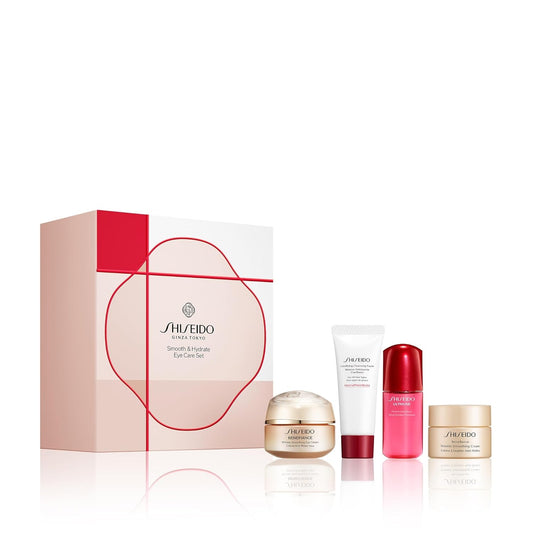 Shiseido Eye Care Set - Smooth & Hydrate with Cleansing Foam, Serum, Wrinkle Cream & Eye Cream | $145 Value