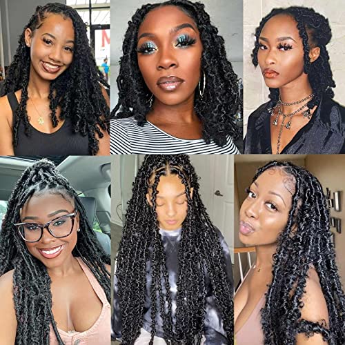 ZRQ 16 Inch Pink Springy Afro Twist Hair 8 Packs Marley Crochet Braiding Hair For Distressed Locs Synthetic Pre-Separated Spring Twist Hair Extension For Black Women 8 Strands/Pack (Pink#)