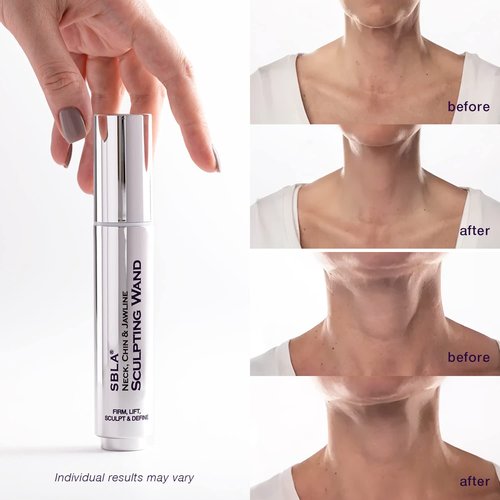 SBLA Beauty - Neck & Jawline Sculpting Wand 0.7 Fl Oz | Lifts, Firms & Smooths Skin, Reduces Wrinkles