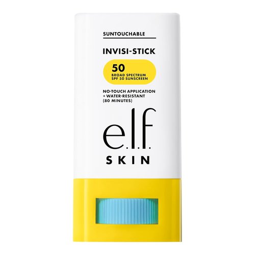 e.l.f. SKIN Suntouchable Invisi-Stick SPF 50 - Clear Sunscreen with Moisturizing Sunflower Seed Oil, Vegan & Cruelty-Free