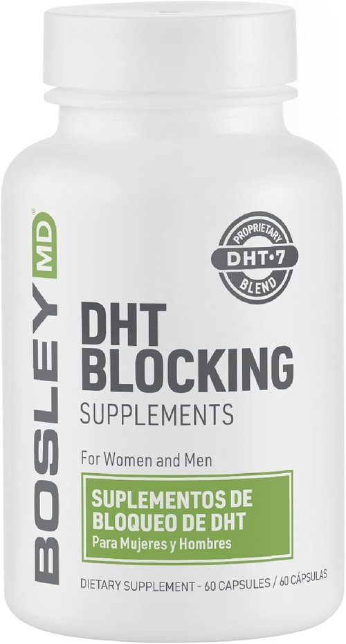 DHT·7 by [Brand Name] - DHT Blocking Supplements with Saw Palmetto & Reishi Mushroom - 60 Capsules for Thicker, Fuller Hair