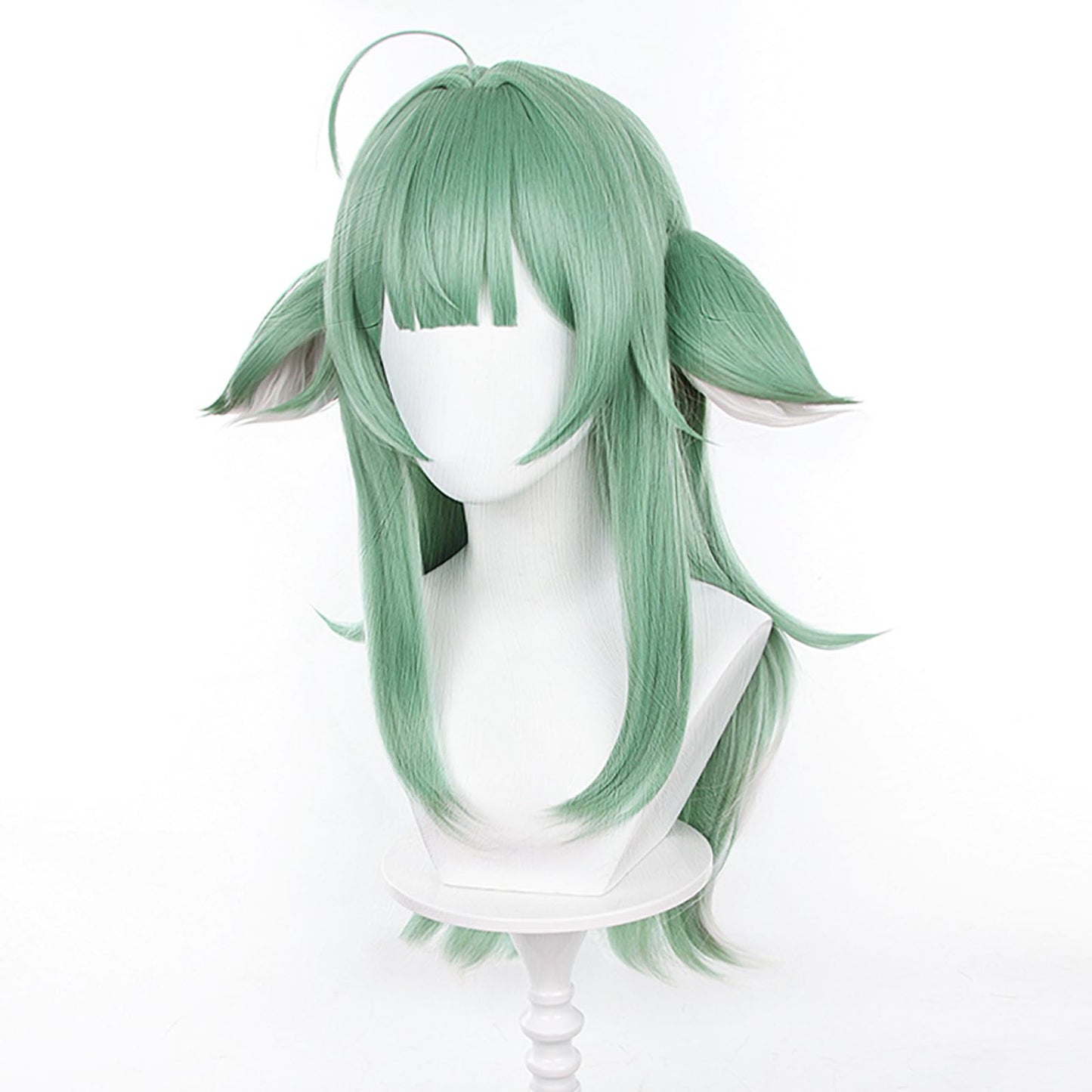 XiongXiongLe Honkai Star Rail Huohuo Cosplay Wig Middle Long Straight Green Hair Wigs for Women Girls Cos Anime Game Party Halloween Christmas(Huohuo)