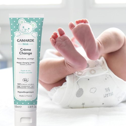 Gamarde Baby Change Cream - Soothing Diaper Rash Relief for Delicate Skin - 3.52 oz