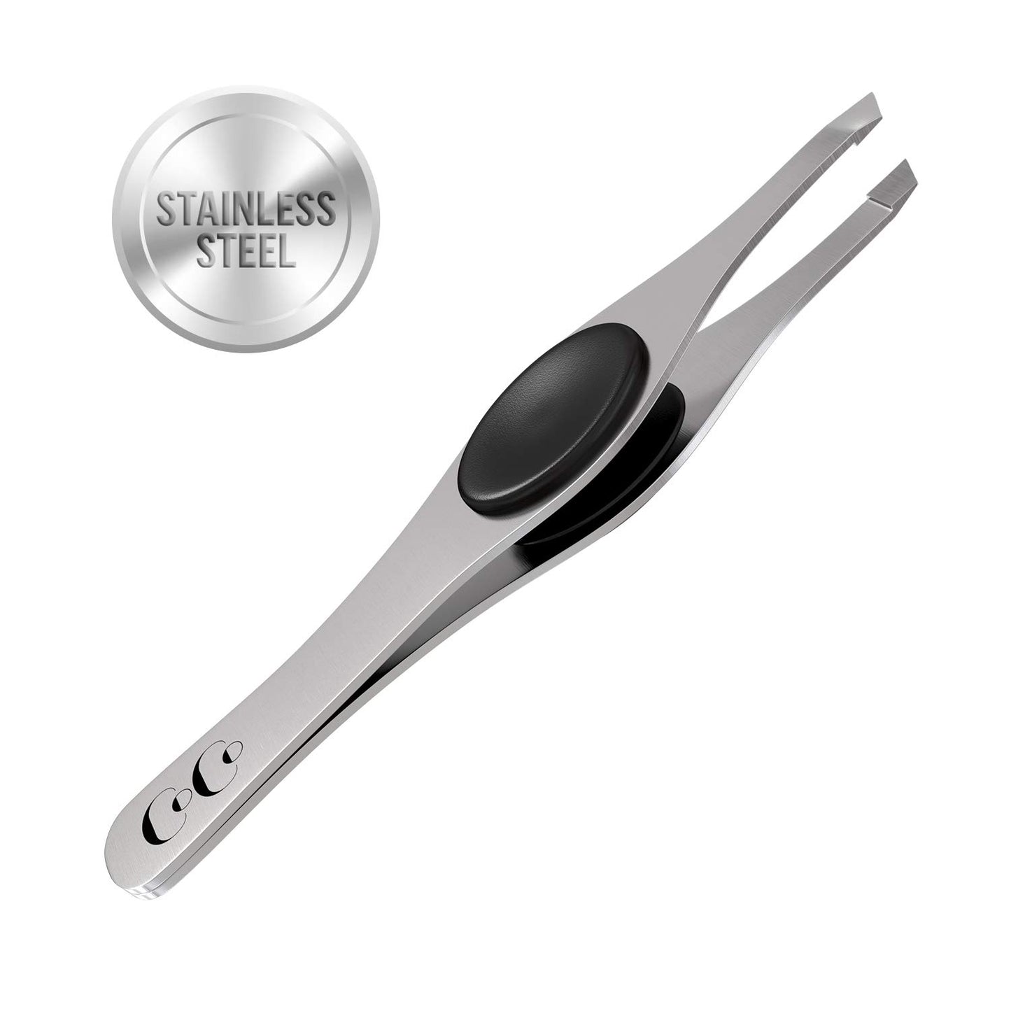 Tweezers for Women Facial Hair – Professional Eyebrow Tweezers for Precision Plucking, Ingrown Hair Removal, Chin, Lash, Brow Shaping & Grooming – Slant Tip Stainless Steel Tweezer Set for Men & Women
