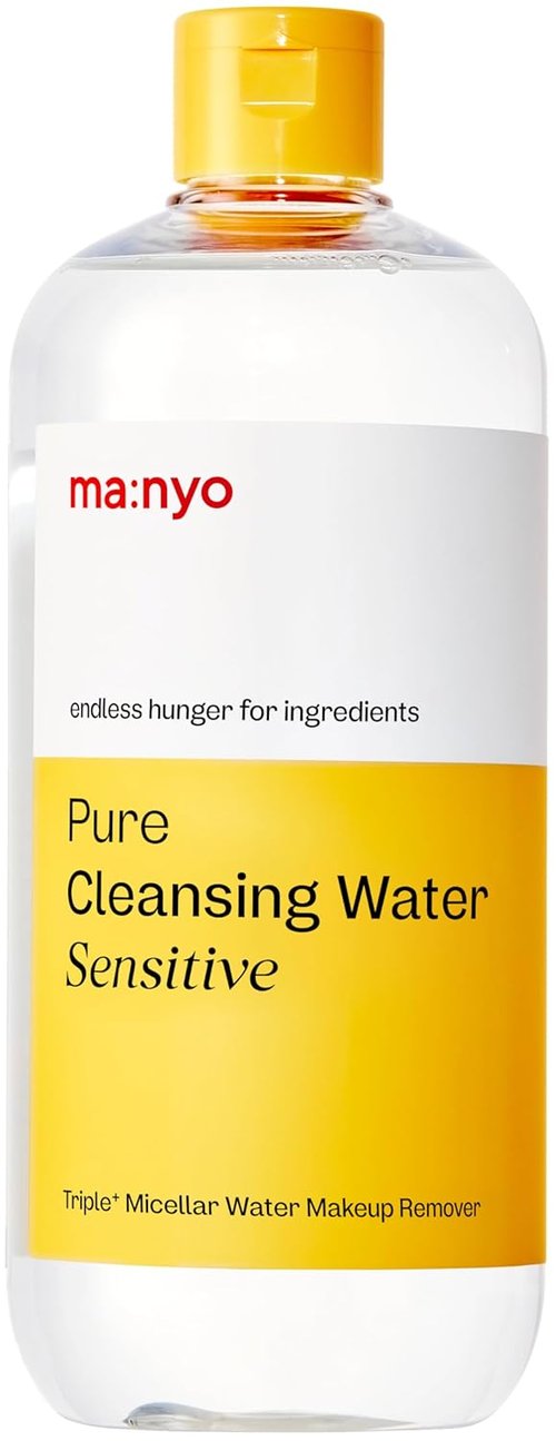 ma:nyo Pure Cleansing Water - Triple Micellar Technology for Sensitive Skin | Hydrating Makeup Remover, 16.9 fl oz (500ml)