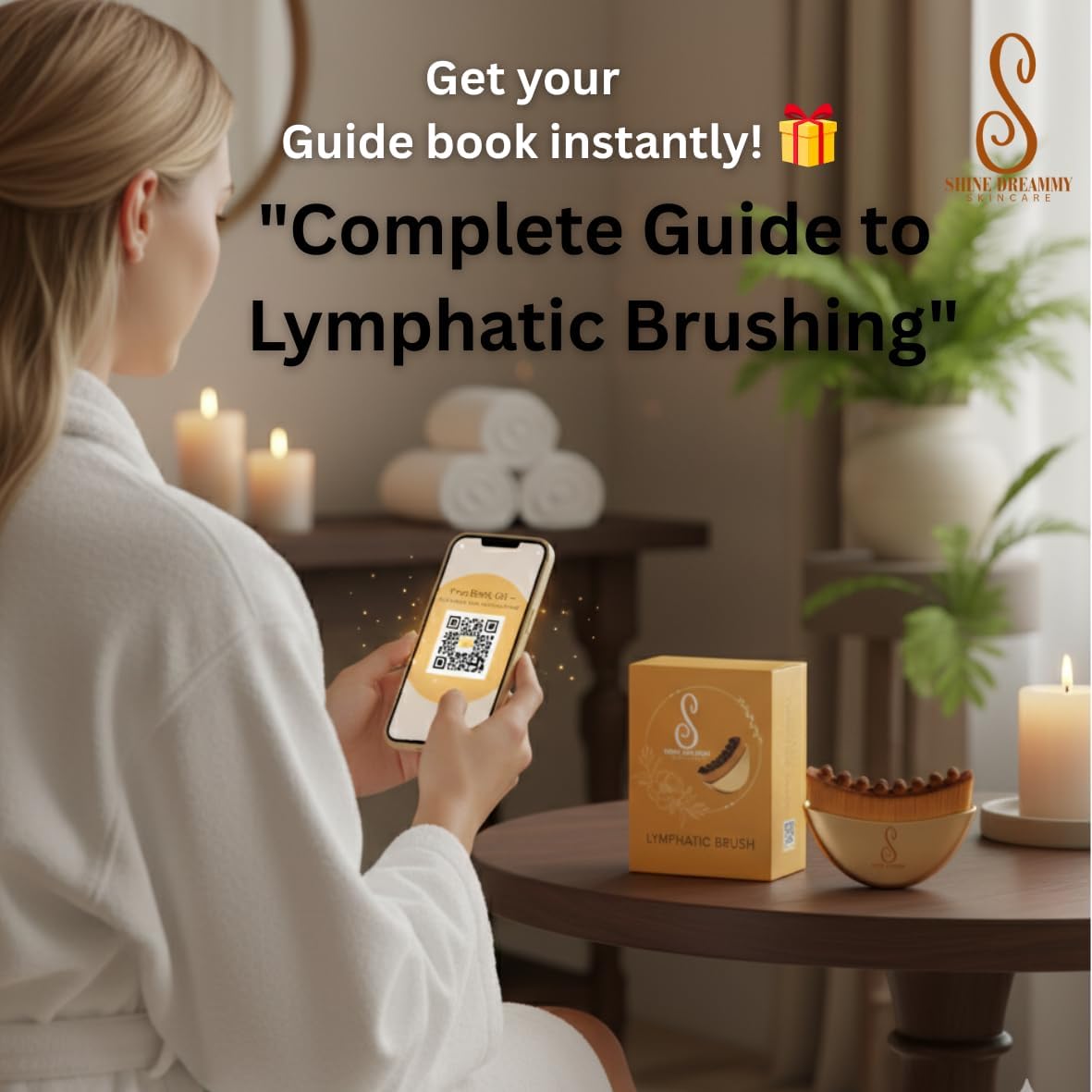Skiennix Lymphatic Contour Face Brush - Sculpting Dry Brush for Facial Drainage & Lift