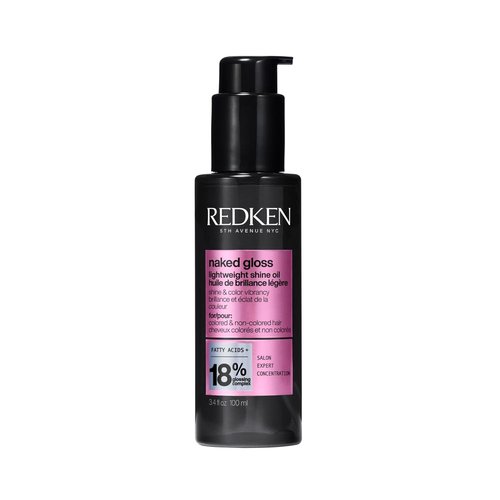 Redken Naked Gloss Shine Hair Oil - Lightweight Frizz Control & Color Vibrancy, Omega-9 Infused