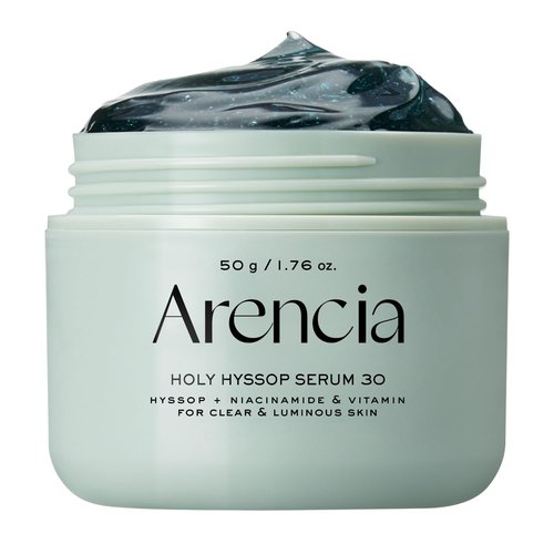 Arencia Glow Hyssop Overnight Face Mask Serum - Hydrating Anti-Aging Formula for Youthful Korean Glass Skin | Vitamins A, C, E & Niacinamide