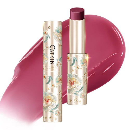 CATKIN Glossy Lip Balm - Ultra Hydrating Tinted Jelly for Dry Lips | Shea Butter, 0.12 oz, C03 Violet