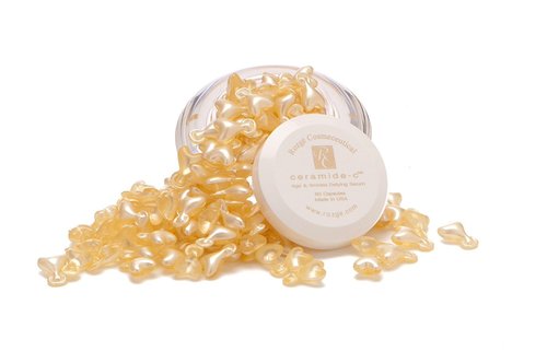 R0ZGE COSMECEUTICAL Ceramide C Capsules - Anti-Aging Facial Wrinkle Reducer with Vitamin C & E | 60 Count