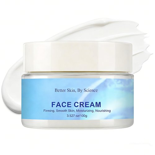 Soelegant Deep Hydration Face Cream for Dry & Sensitive Skin, Barrier Supporting Moisturizer with Hyaluronic Acid & Collagen, Lightweight Non Greasy, Fast Absorbing Daily Face Cream, Large Size 100g