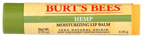Burts Bees Hemp Lip Balm - Moisturizing Formula for Unisex | 0.15 oz Hydrating Balm