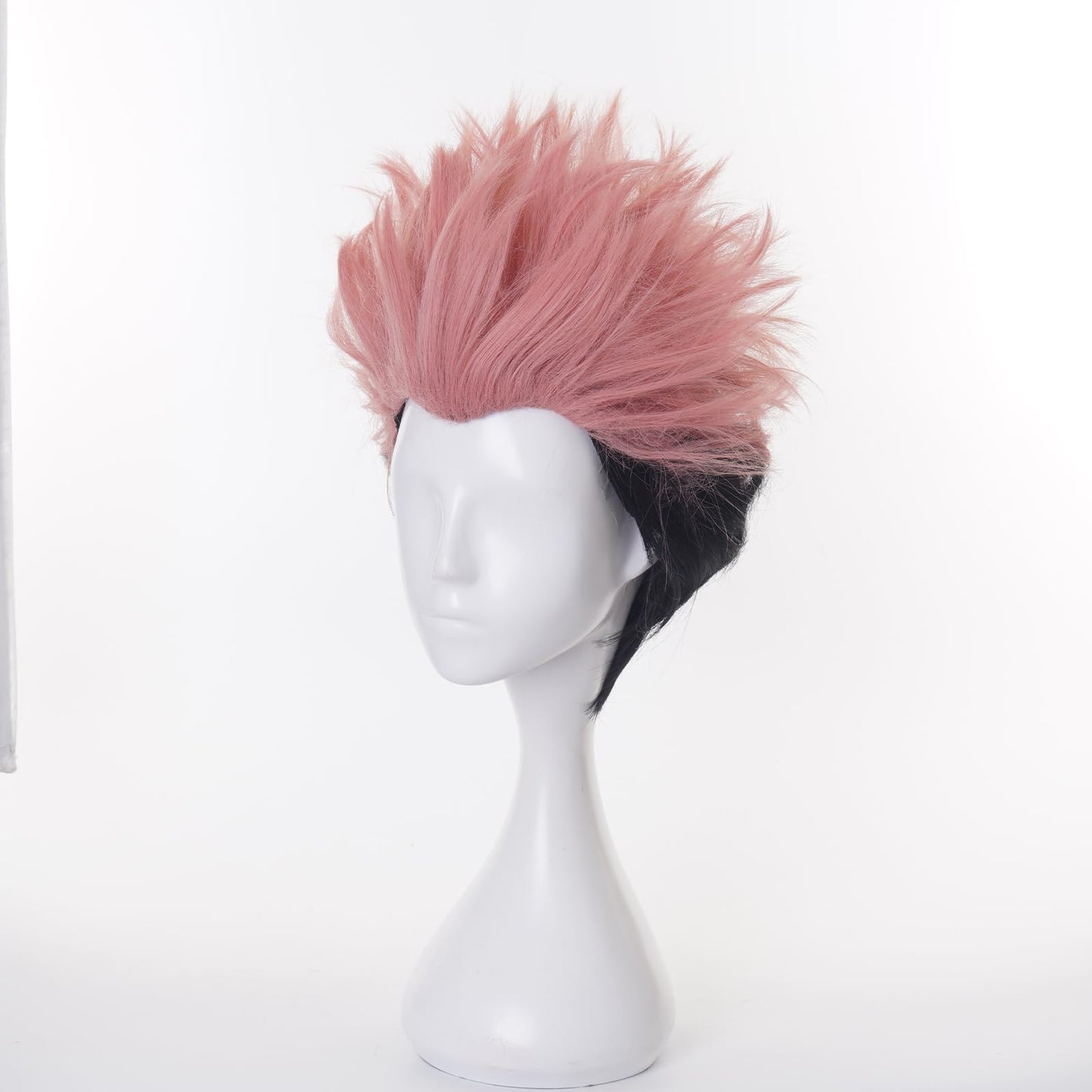 XiongXiongLe Ryomen Sukuna Cosplay Wig Anime Jujutsu Kaisen Men Costume Orange Pink Black Short Hair Wigs for Adult Cos Anime Party Halloween Christmas(Ryomen Sukuna)