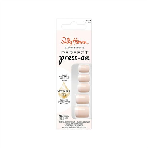 Sally Hansen Salon Effects® Press On Nails - À La Mode, Square Shape, Non-Damaging Adhesive Included