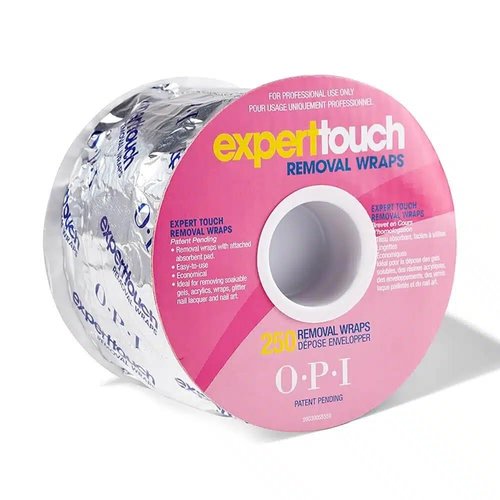 OPI Expert Touch Foil Wraps - Absorbent Pads for Easy Gel & Acrylic Removal | 250 Pieces