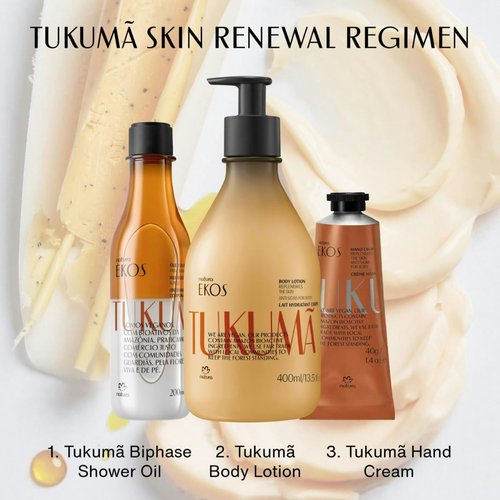 Natura Tukumã Hyaluronic Acid Hand Cream - Hydrate & Enhance Skin Texture - Vegan Formula - 2.6 oz (75g)