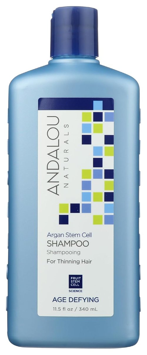 Andalou Naturals Argan Stem Cell Shampoo - Age-Defying Formula for Thinning Hair | 11.5 Ounce