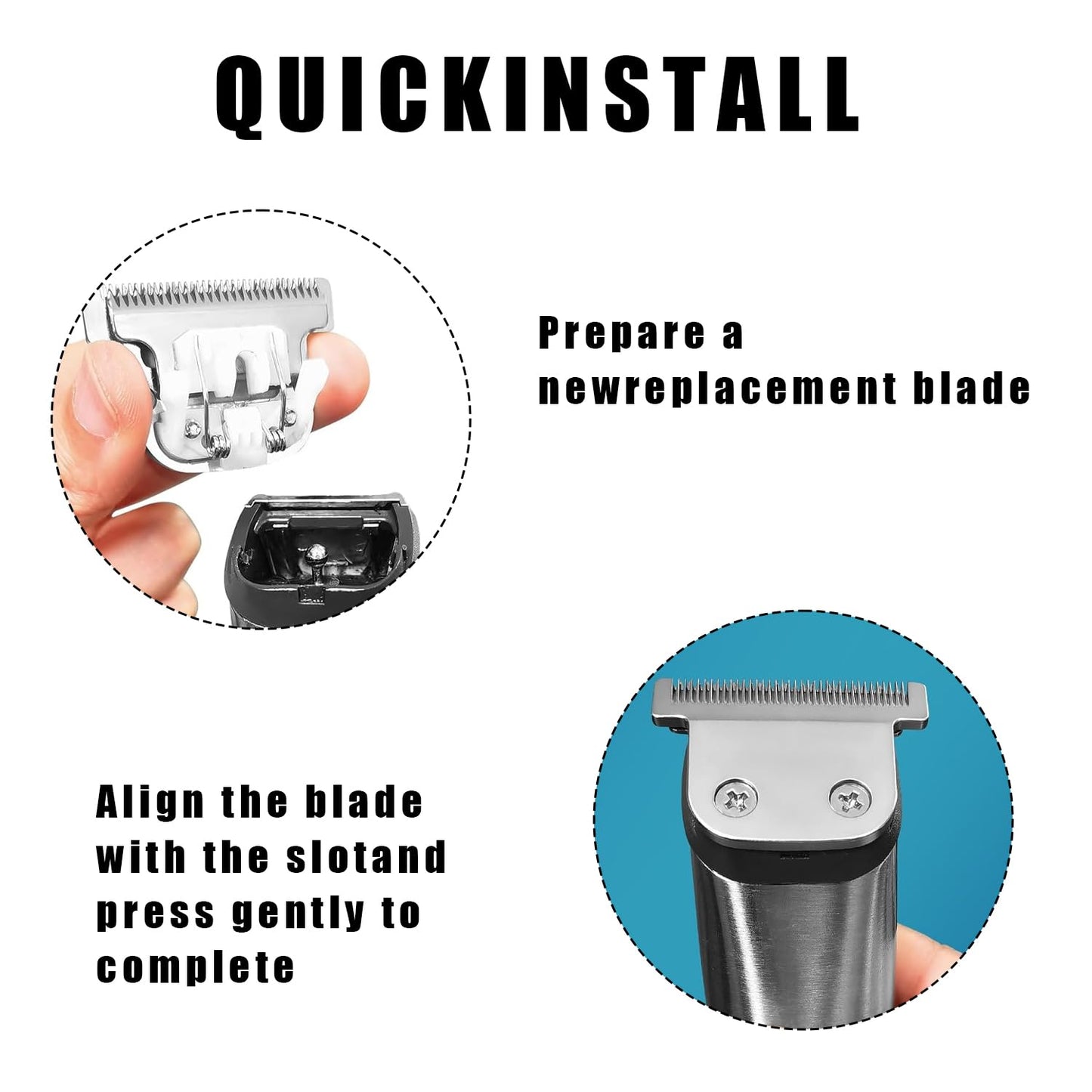 Wahl Replacement Detachable T Blade - Compatible with Trimmer Models 9864, 9864SS, 9686, 9818A, 9854L, 9876L, 9854