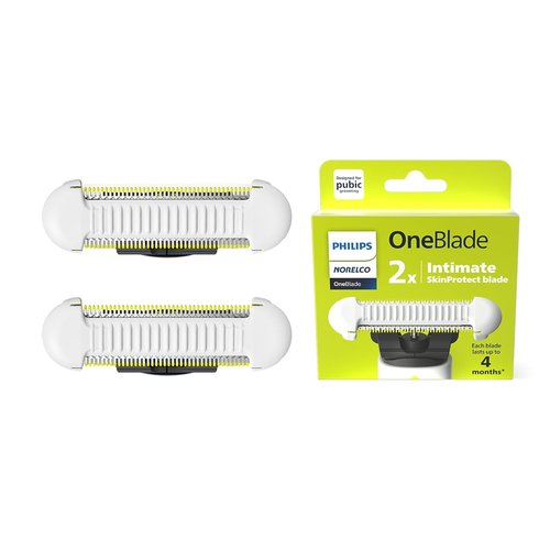 Philips Norelco OneBlade Replacement Blades - Durable Stainless Steel for Extra Skin Protection | 2 Count