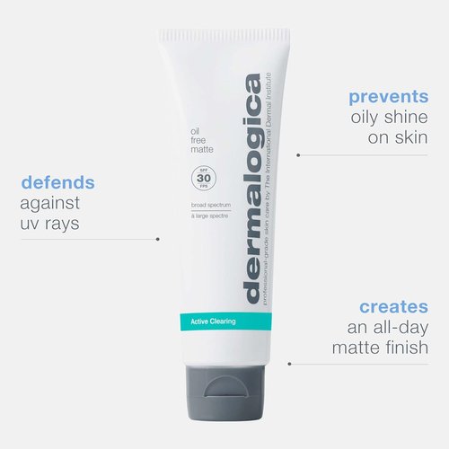 Dermalogica Oil-Free Matte SPF 30 Sunscreen - Daily Broad Spectrum Protection for Oily Skin (1.7 Fl Oz)