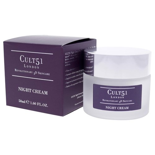 Cult51 Night Cream - Intensely Hydrating Anti-Aging Moisturizer - 1.6 Oz for Glowing Skin & Reduced Wrinkles
