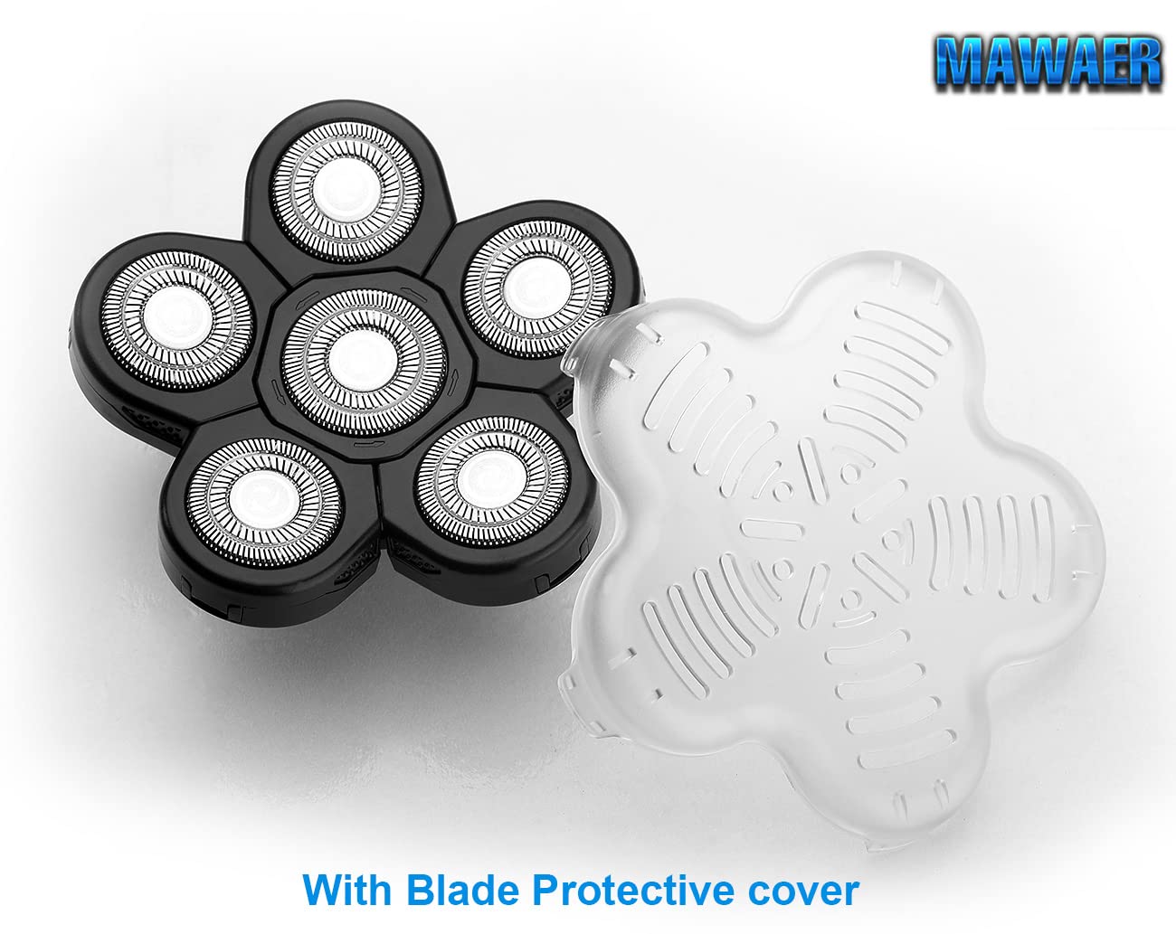 MAWAER 6 Blades Head Shaver Replacement Heads Compatible with Freedom Gold Shaver and Most Mainstream Brands Head Shaver Electric Shaver Electric Razor Replacement Head