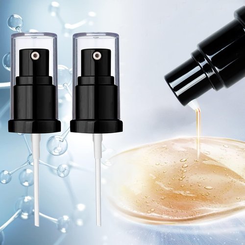 Chris.W Foundation Pump - Compatible With Maybelline Fit Me Liquid Foundation | 2-Pack (Black)
