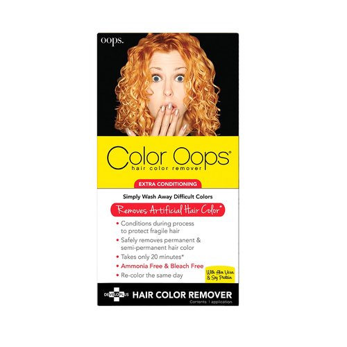 Color Oops | Extra Conditioning Hair Color Remover - Safely Removes Permanent & Semi-Permanent Dye in 20 Minutes - 1 Application