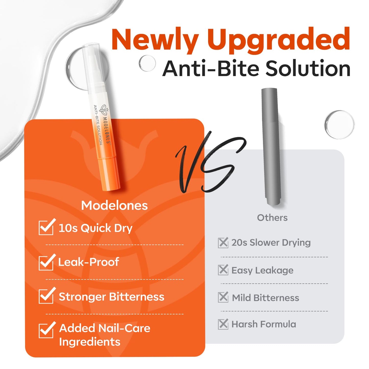 modelones Nail Biting Treatment for Kids Stop Biting Pen Bitter Nail Biting Prevention for Kids Thumb Sucking Deterrent Quick Dry No Bite Nail Polish Nail Repair for Damaged Nails Care 0.24 Fl Oz