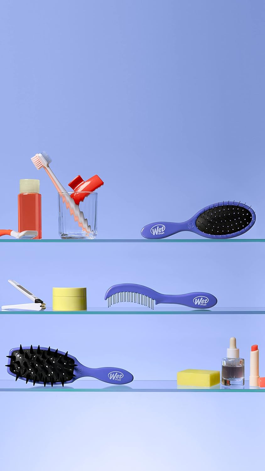Wet Brush Custom Care Treatment Brush - Purple for Effortless Detangling and Smooth Hair